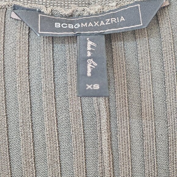 **Long Ribbed Military Green Cardigan** by BCBG MAXAZRIA - Picture 11 of 13